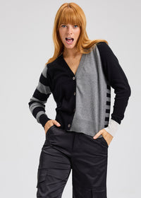 Zaket & Plover ZP7528U Split Cardi - Black