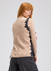 Zaket & Plover ZP7529U Jagged Sweater - Oat