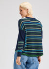 Zaket & Plover ZP7532U Patterned Back Sweater - Dark Denim