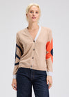 Zaket & Plover ZP7538U Peace Please Cardi- Camel