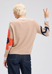 Zaket & Plover ZP7538U Peace Please Cardi- Camel