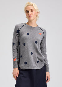 Zaket & Plover ZP7539U Spot The Love Sweater - Cloud