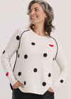 Zaket & Plover ZP7539U Spot The Love Sweater - White