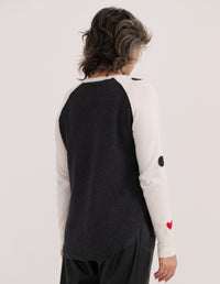 Zaket & Plover ZP7539U Spot The Love Sweater - White