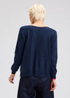 Zaket & Plover ZP7540U Intarsia Hearts Sweater - Dark Denim