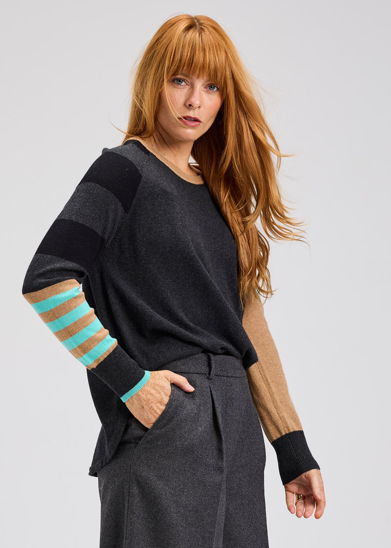 Zaket & Plover ZP7541U My Happy Sweater - Charcoal