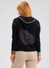 Zaket & Plover ZP7544U Heart-Embroidery Hoodie - Black