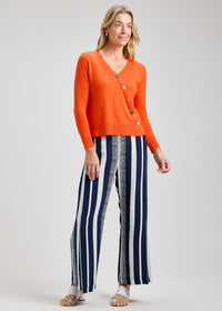 ZAKET & PLOVER ZP8402U Button Angle Sweater - Flame