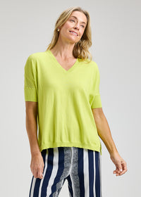 ZAKET & PLOVER ZP8406U V-Neck Top - Lime