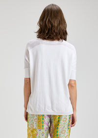 ZAKET & PLOVER ZP8406U V-Neck Top - White