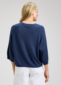 ZAKET & PLOVER  ZP8427U 3/4 Sleeve Top - Denim
