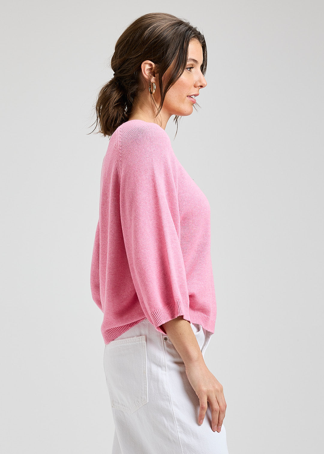 ZAKET & PLOVER  ZP8427U 3/4 Sleeve Top - Flamingo