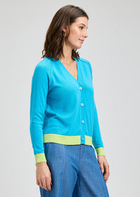 ZAKET & PLOVER ZP8428U Essential Vee Cardi - Tidal