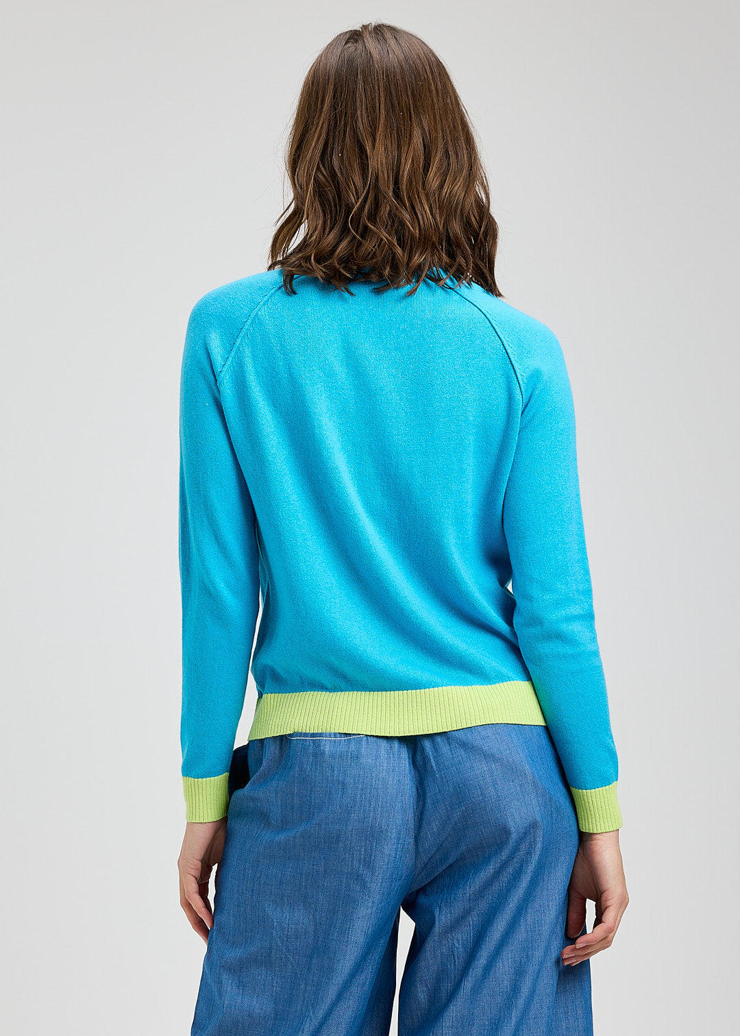 ZAKET & PLOVER ZP8428U Essential Vee Cardi - Tidal