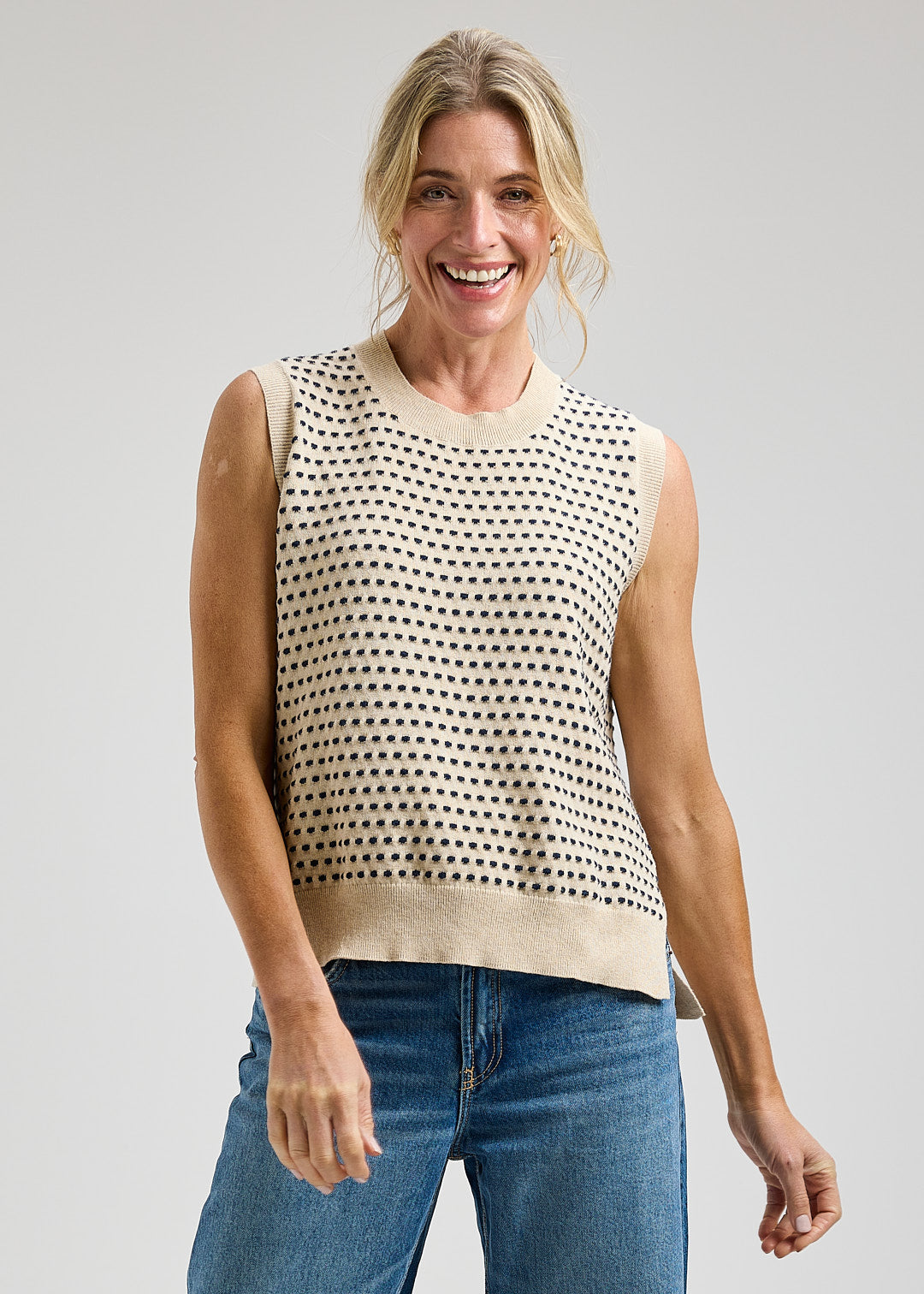 ZAKET & PLOVER ZP8434U Textured Tank - Oat