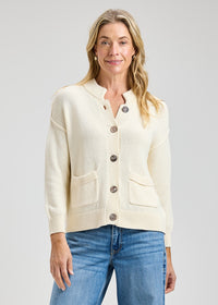 ZAKET & PLOVER ZP8443U Old Money Cardi - Vanilla