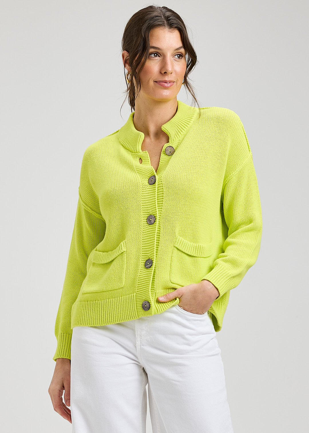 ZAKET & PLOVER ZP8443U Old Money Cardi - Citrus