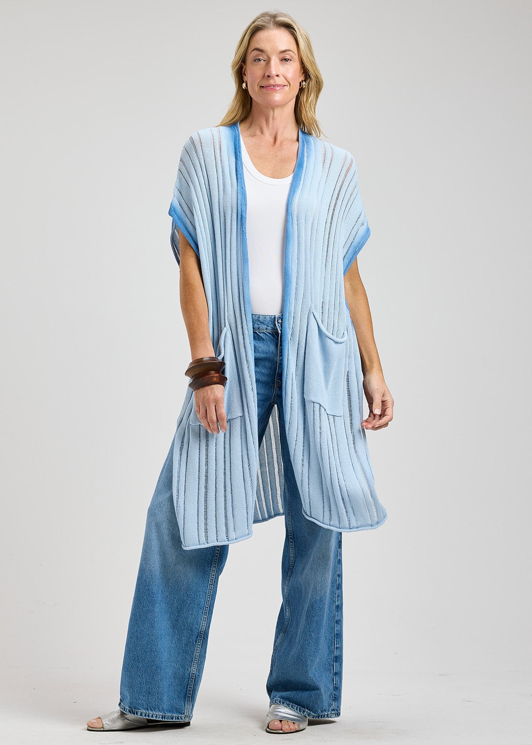 ZAKET & PLOVER ZP8446U Dyed Finish Cardi - Powder