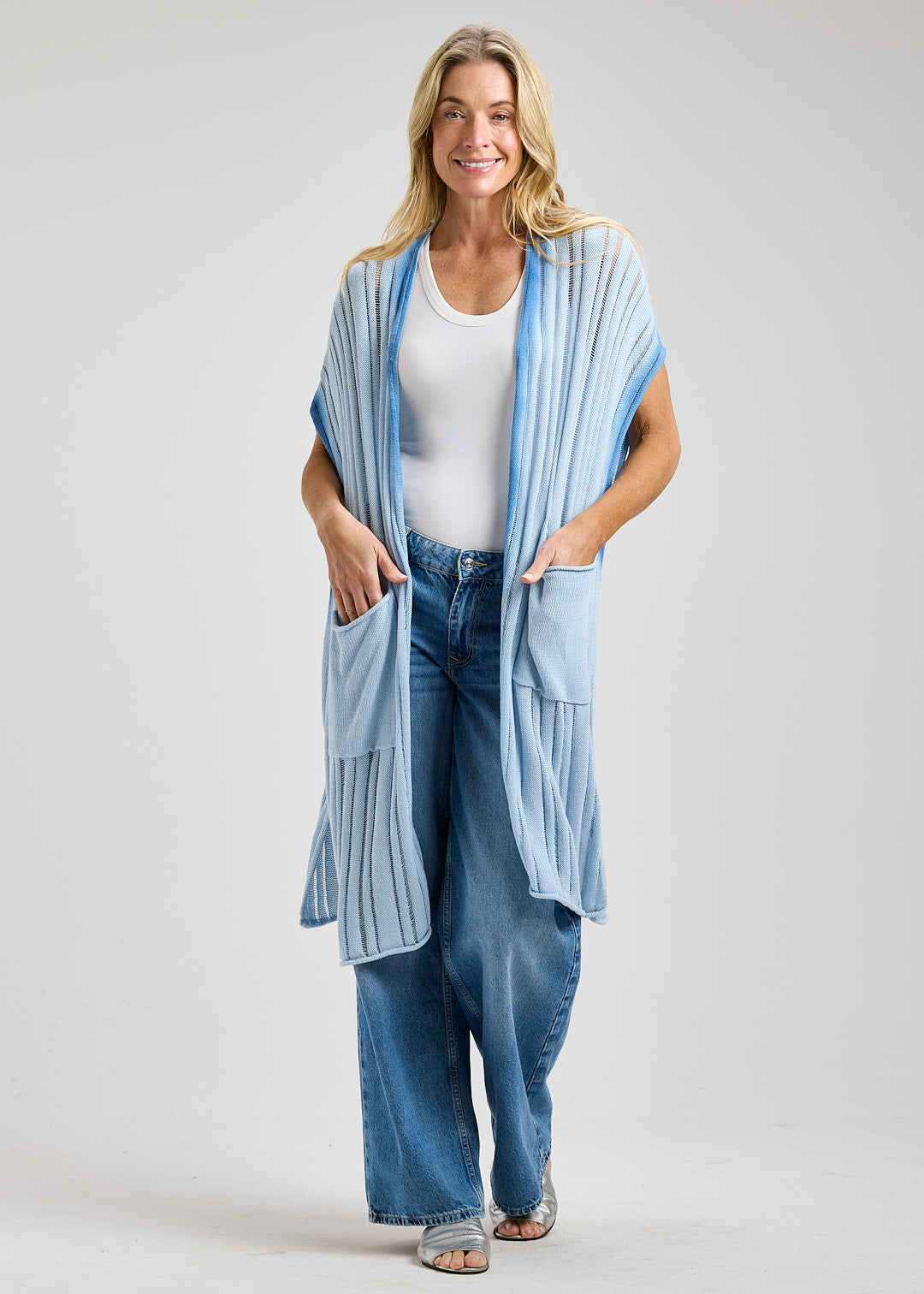 ZAKET & PLOVER ZP8446U Dyed Finish Cardi - Powder