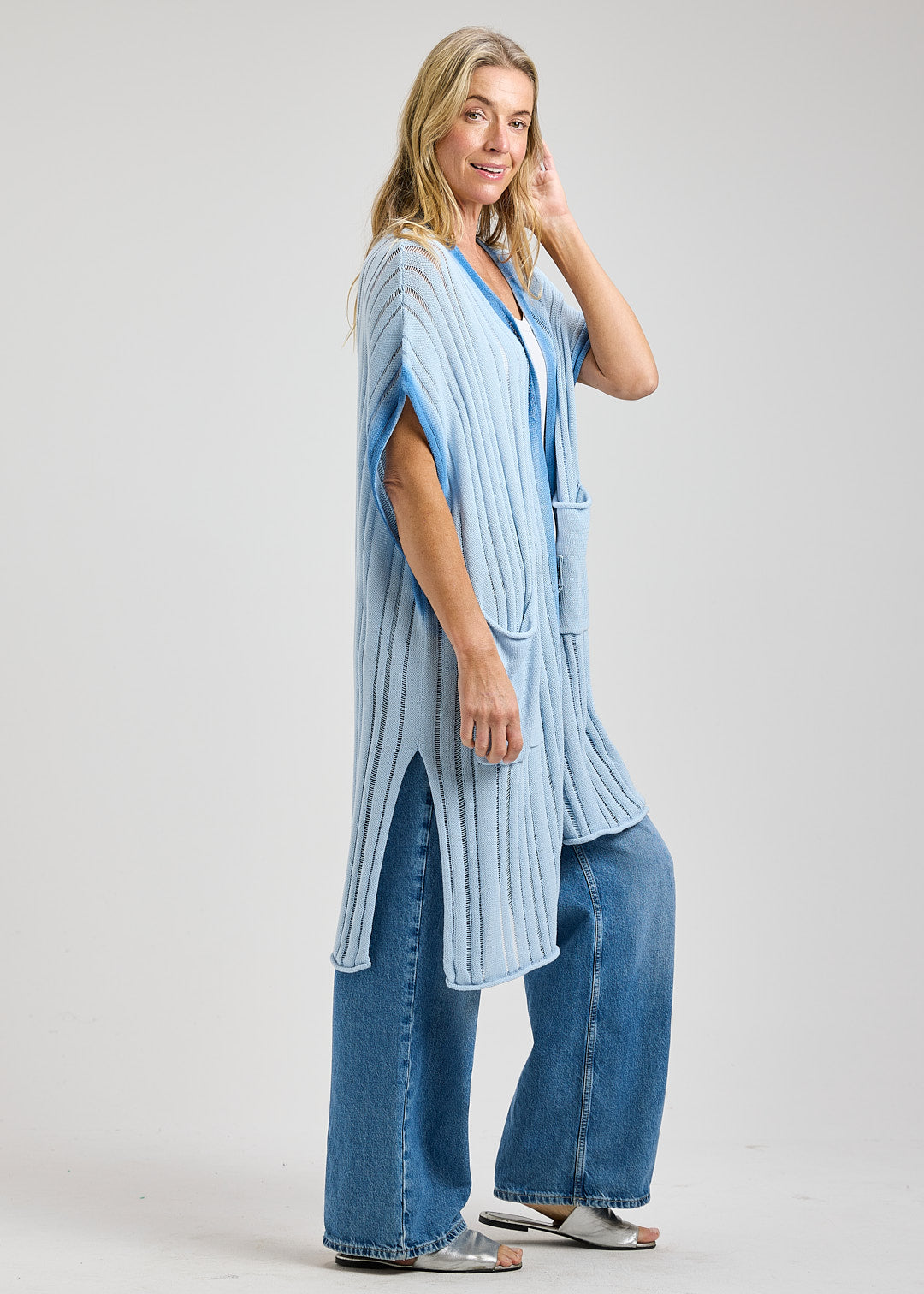 ZAKET & PLOVER ZP8446U Dyed Finish Cardi - Powder