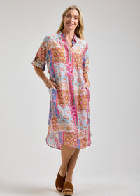 ZAKET & PLOVER ZP8457U Print Shirt Dress - Bella Rossa