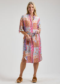 ZAKET & PLOVER ZP8457U Print Shirt Dress - Bella Rossa
