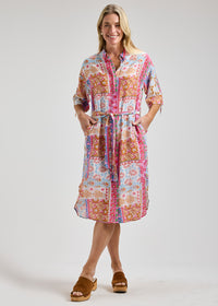 ZAKET & PLOVER ZP8457U Print Shirt Dress - Bella Rossa