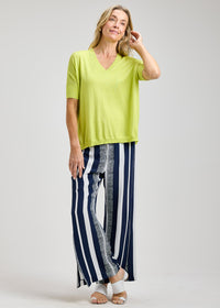 ZAKET & PLOVER ZP8460U Natural Stripe Pant - Seaside Stripe