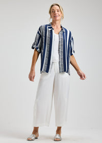 ZAKET & PLOVER ZP8462U Nautical Stripe Blouse - Seaside Stripe