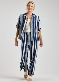 ZAKET & PLOVER ZP8462U Nautical Stripe Blouse - Seaside Stripe