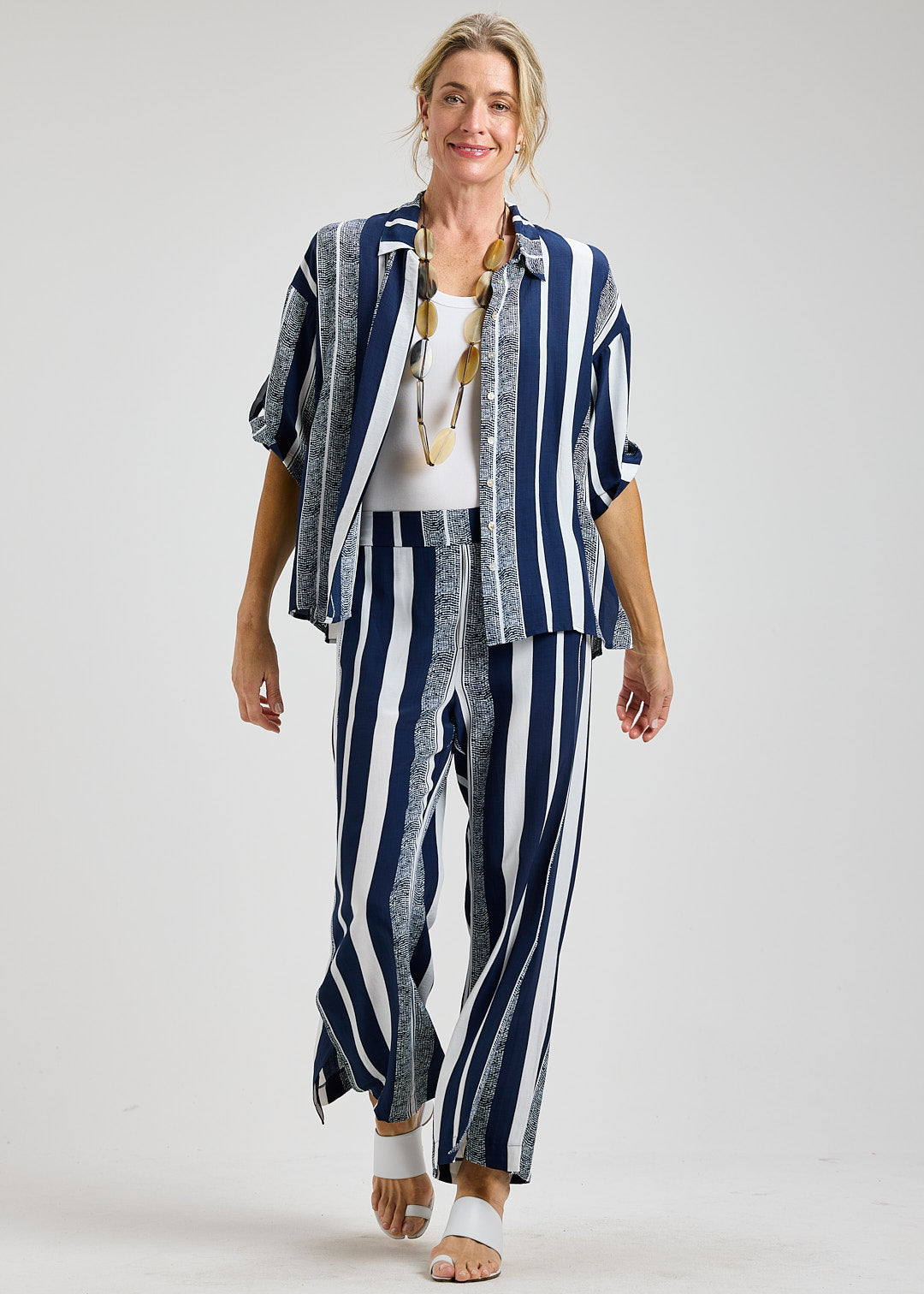 ZAKET & PLOVER ZP8462U Nautical Stripe Blouse - Seaside Stripe