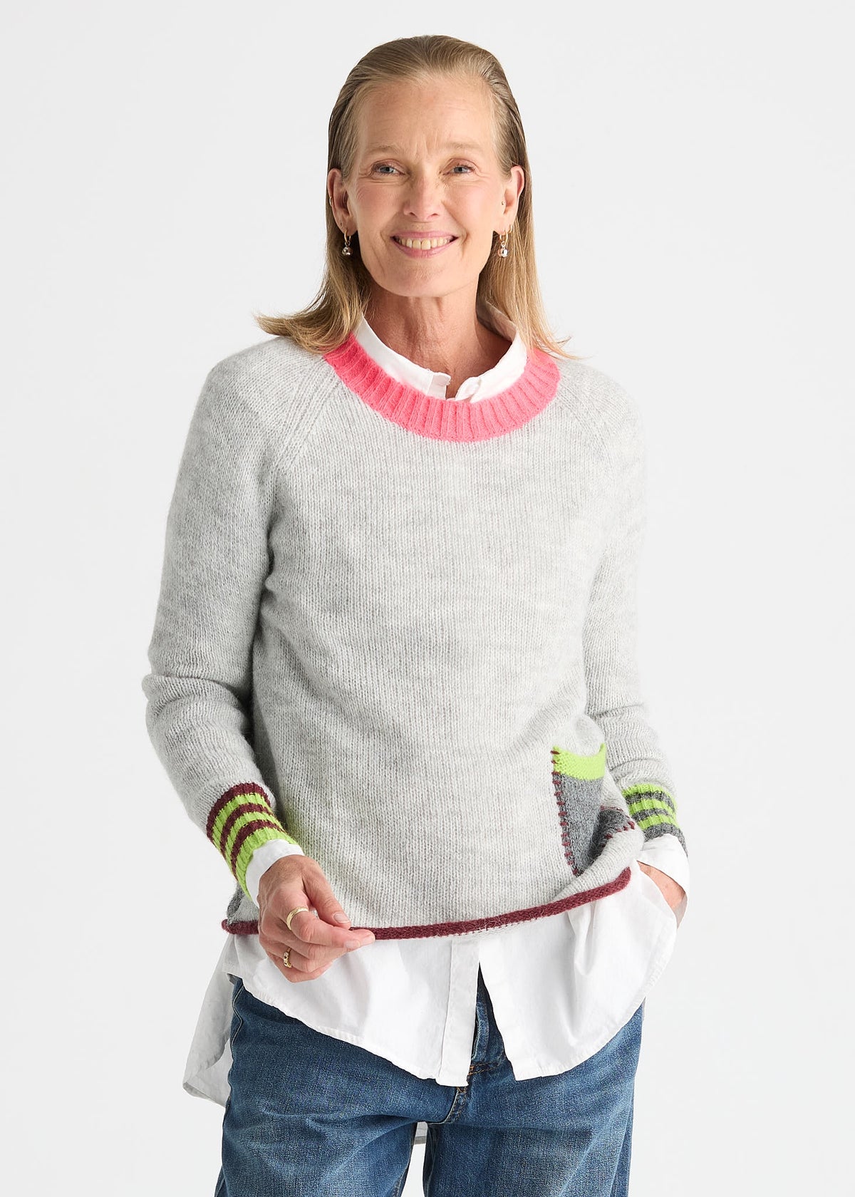 ZAKET & PLOVER ZP8520U Studio Pop Sweater - Light Marl