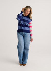 ZAKET & PLOVER ZP8530U Bold Stripe Sweater - Ocean