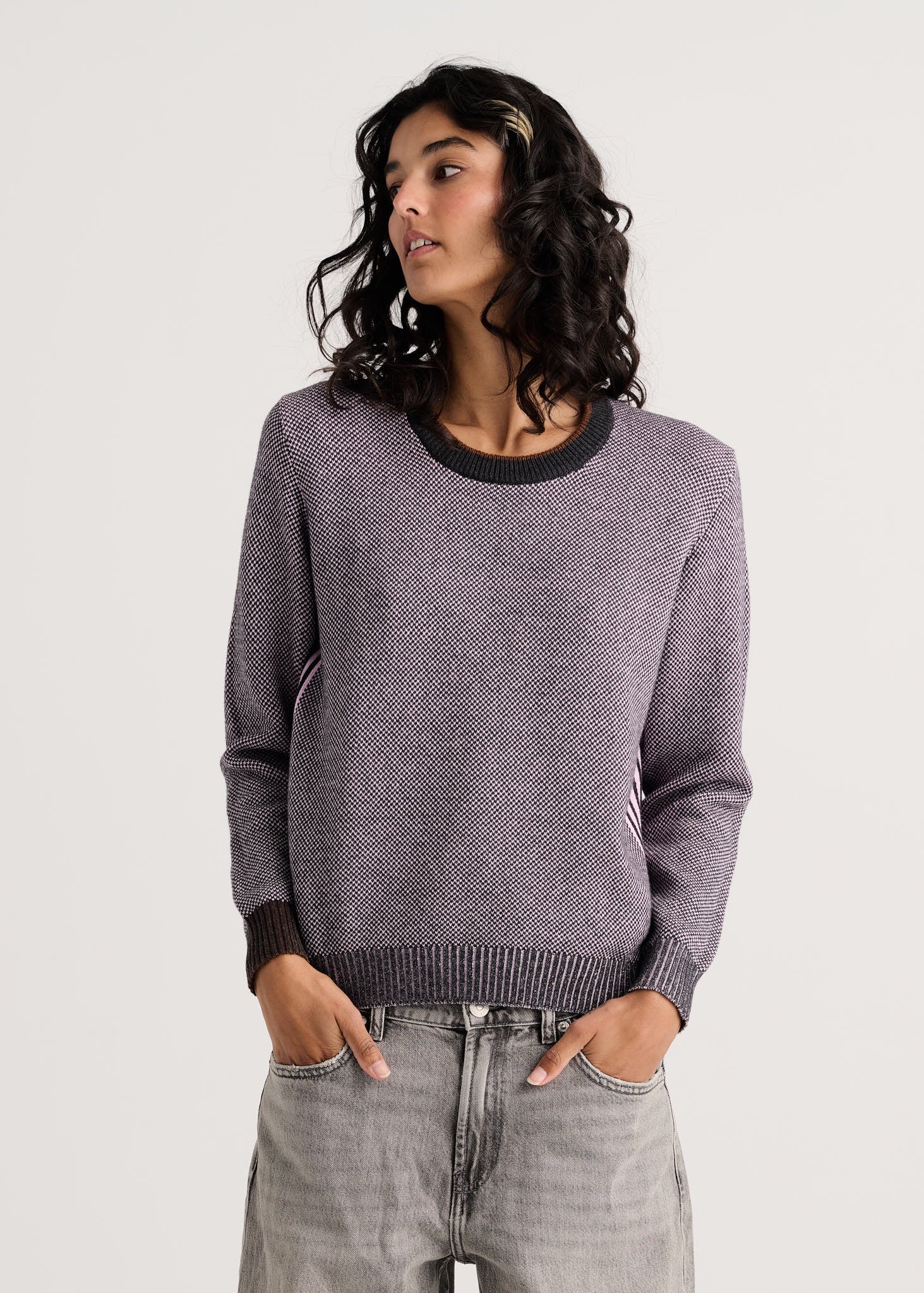 ZAKET & PLOVER ZP8531U Birdseye Sweater - Charcoal