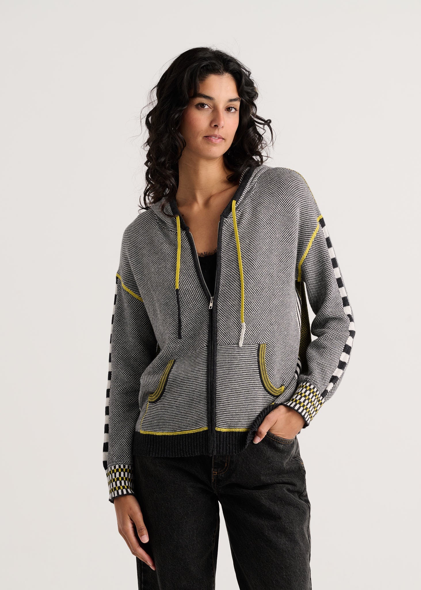 ZAKET & PLOVER ZP8532U Birdseye Hoodie - Charcoal