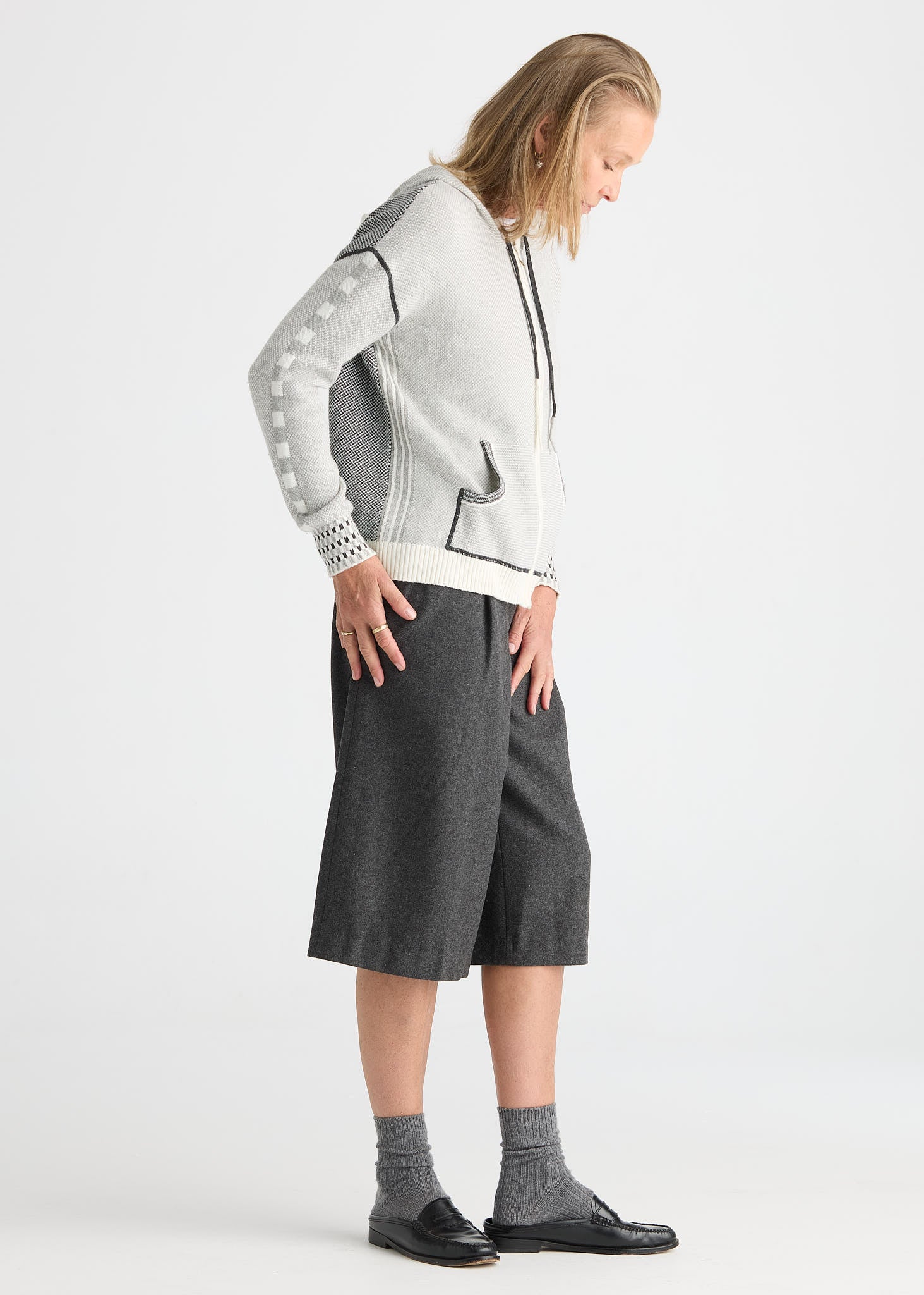 ZAKET & PLOVER ZP8532U Birdseye Hoodie - Snow