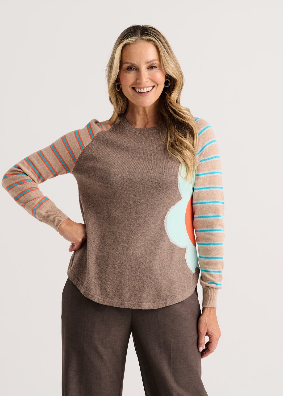 ZAKET & PLOVER ZP8536U Bright Side Sweater - Walnut