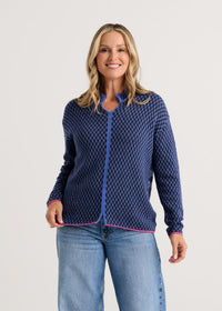 ZAKET & PLOVER ZP8548U Checkmate Neru Collar - Jean