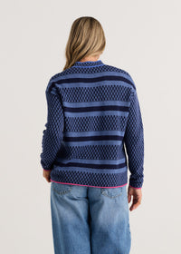 ZAKET & PLOVER ZP8548U Checkmate Neru Collar - Jean