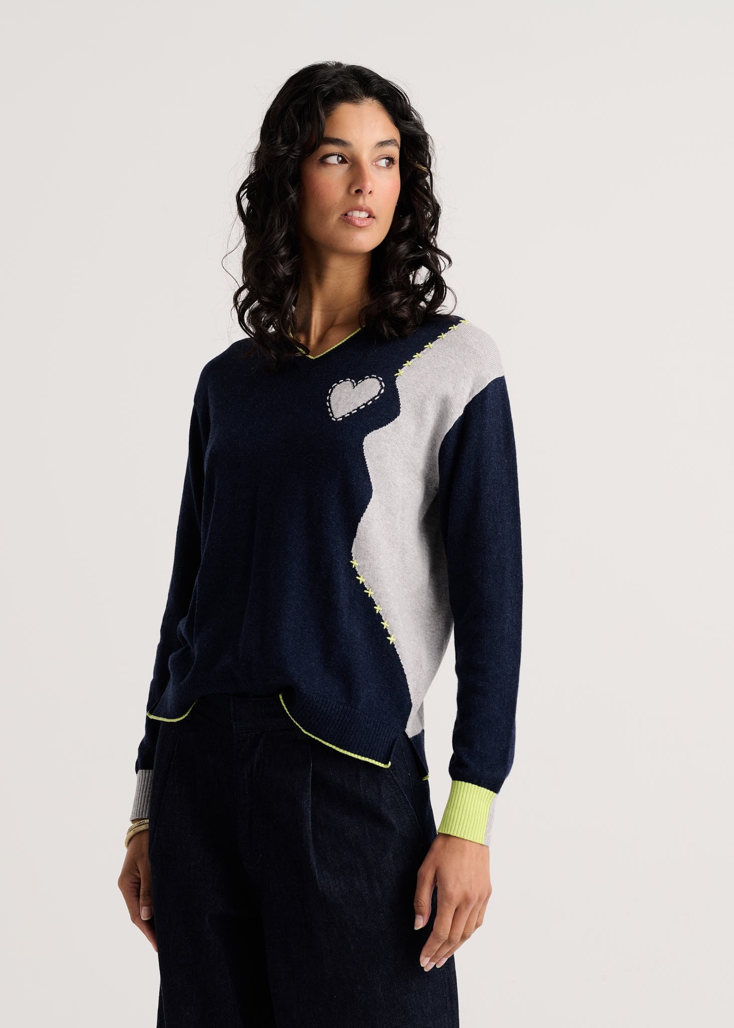 ZAKET & PLOVER ZP8549U Threaded With Love V - Dark Denim