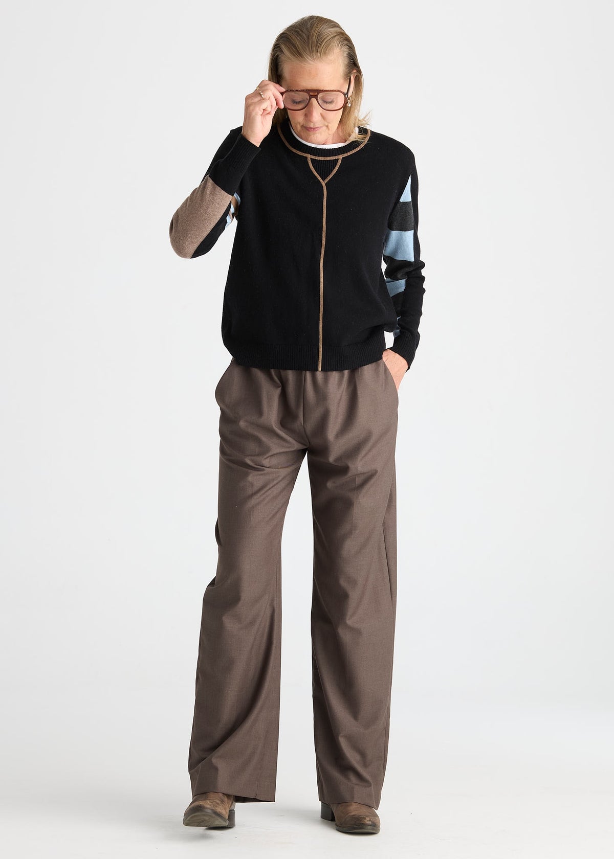 ZAKET & PLOVER ZP8550U Weekend Ease Sweater - Black