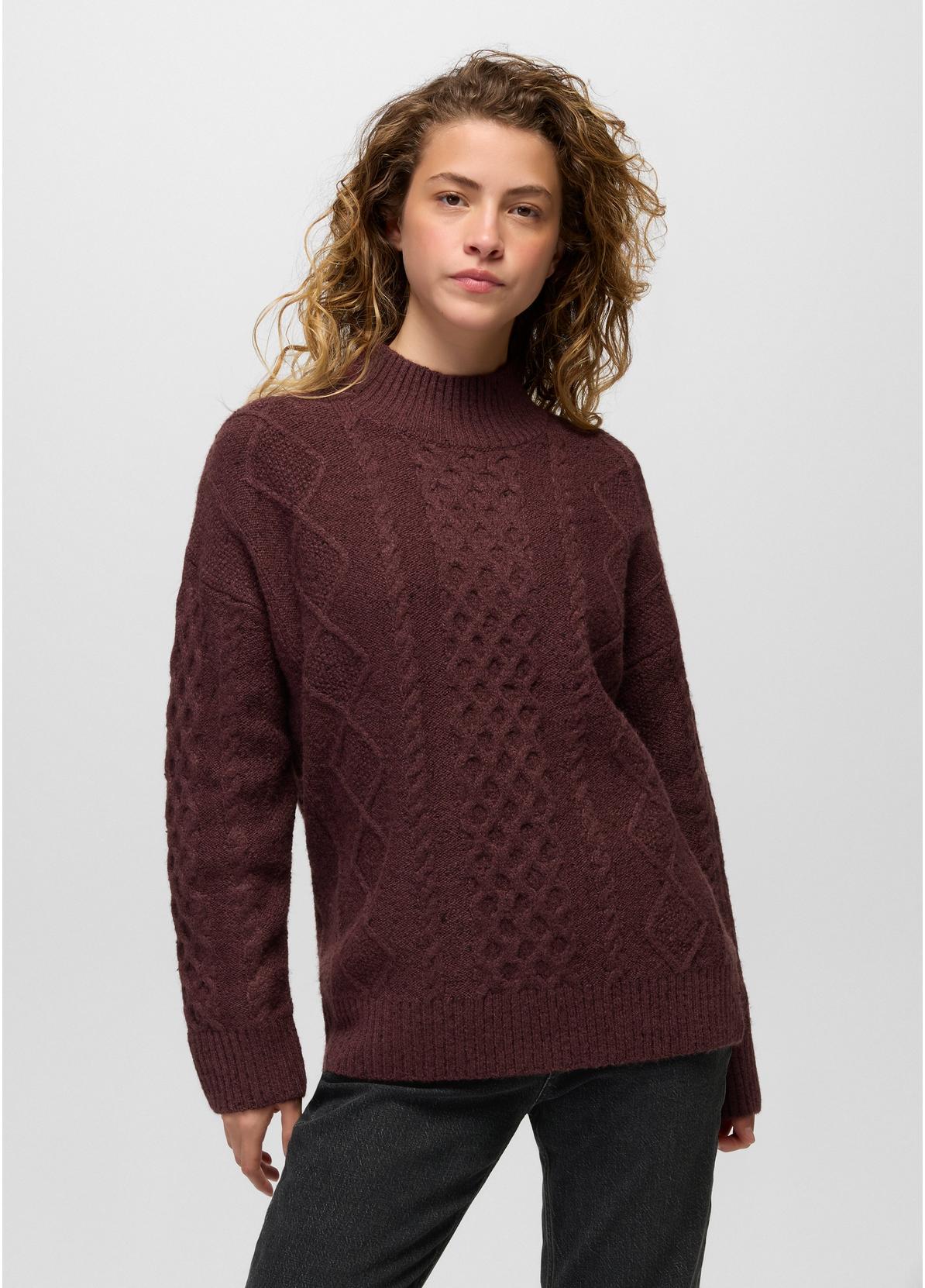 PRANA Women's Amber Mountain Cable Sweater