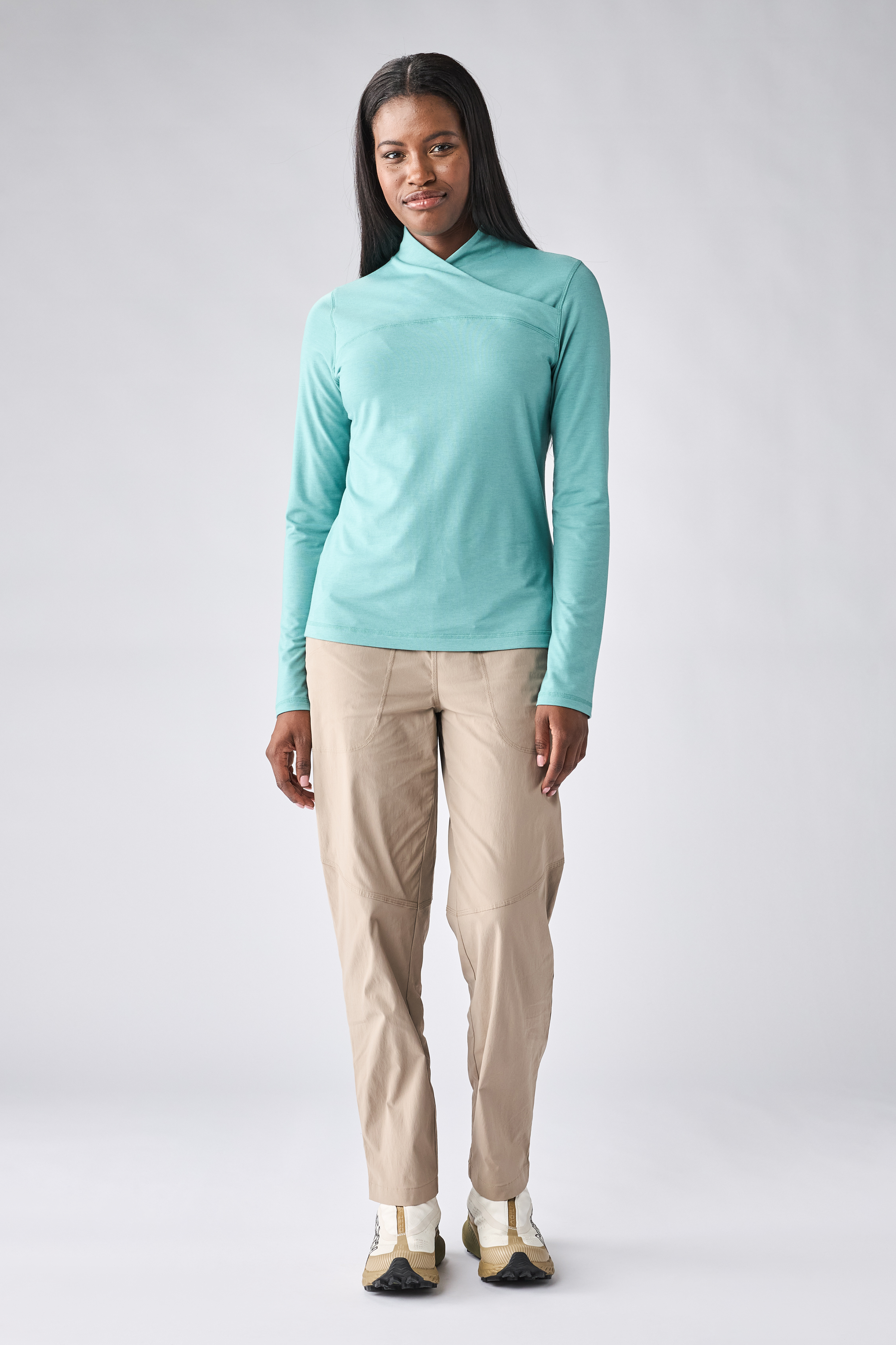 INDYEVA Strika IV Long Sleeve Top - Aqua Frost