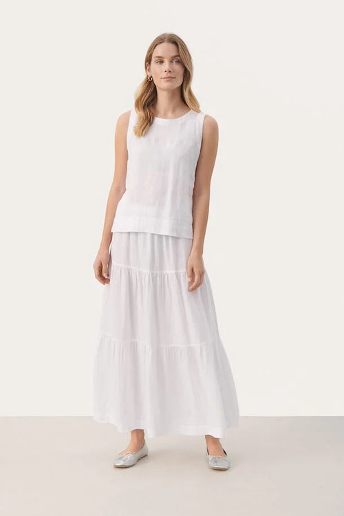 W's Gerlinde Linen Shirt - Bright White