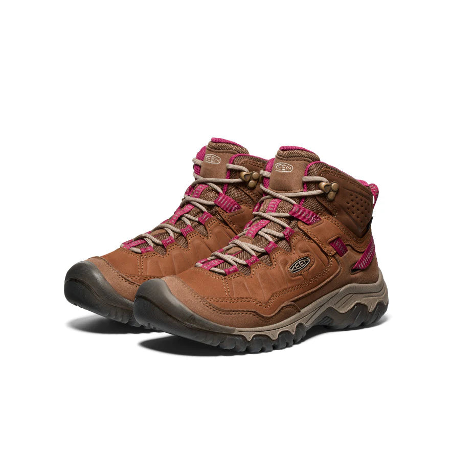 KEEN Women's Targhee IV Waterproof Mid Boot - Bison/Beaujolais