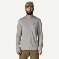 PATAGONIA Men's Fitz Roy Trout Cap Cool Sun Hoody - Crisp Grey
