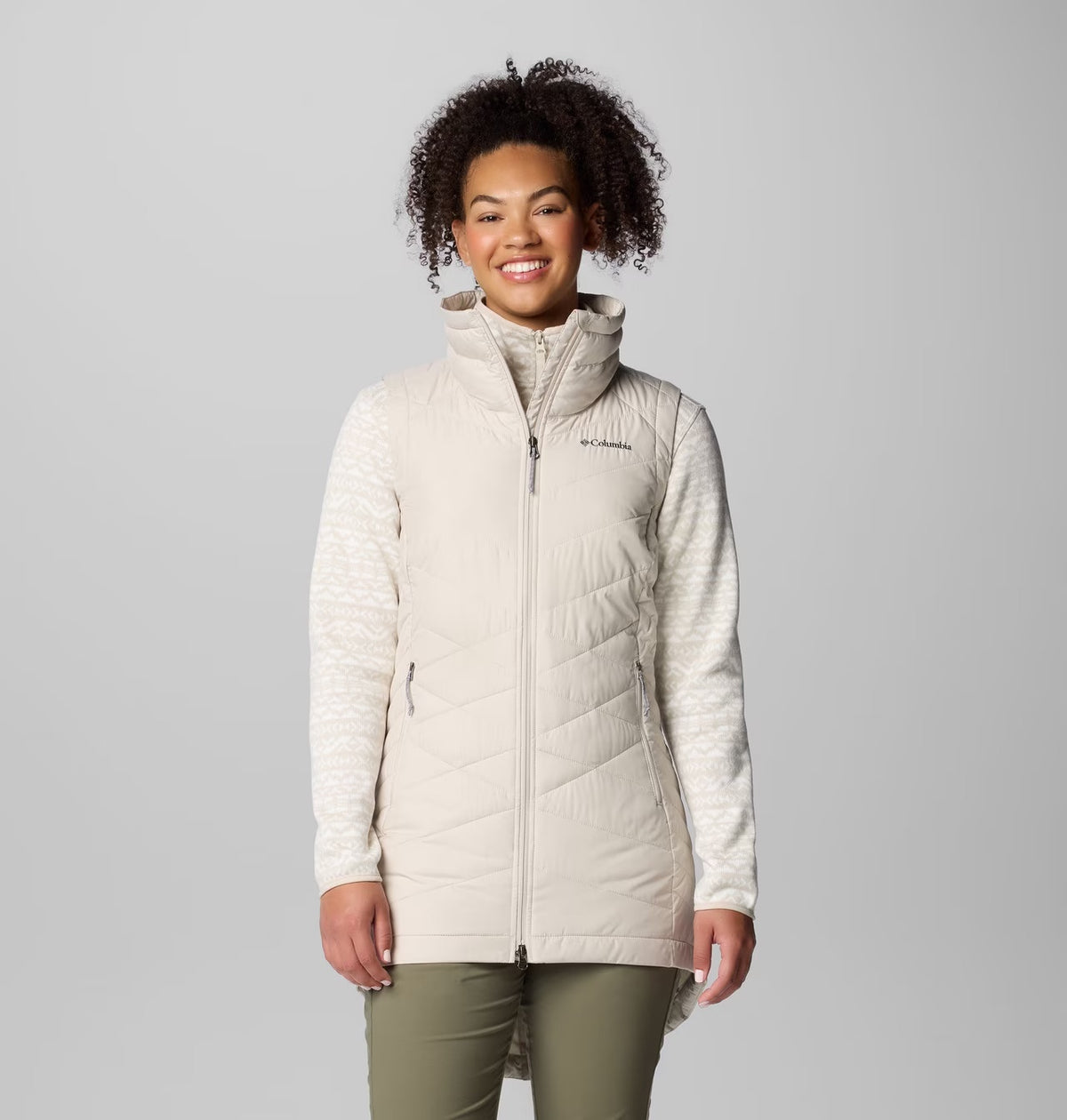 COLUMBIA Women's Heavenly Long Vest - Dark Stone
