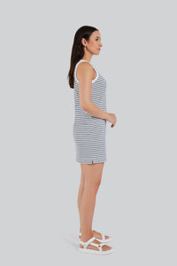 FIG Hampton Sleeveless Dress - Sail Stripe
