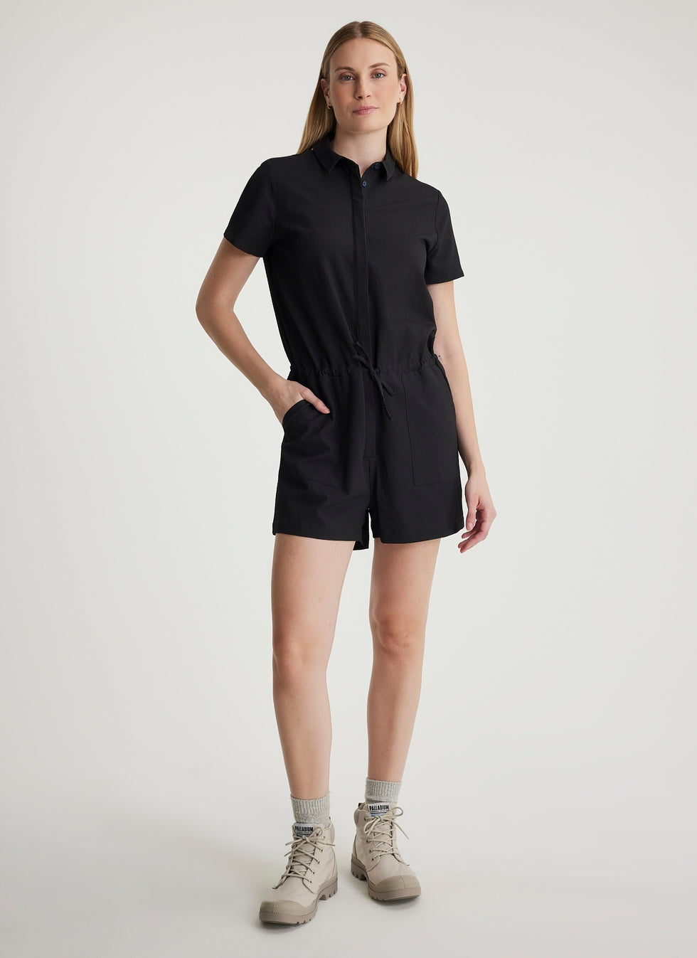 FIG Skyler Romper - Black