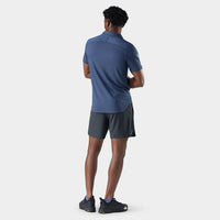 SMARTWOOL Men's Active Mesh Polo - Nightfall Blue-Deep Navy